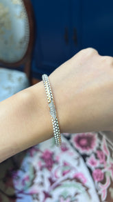 White Enamel Bangle